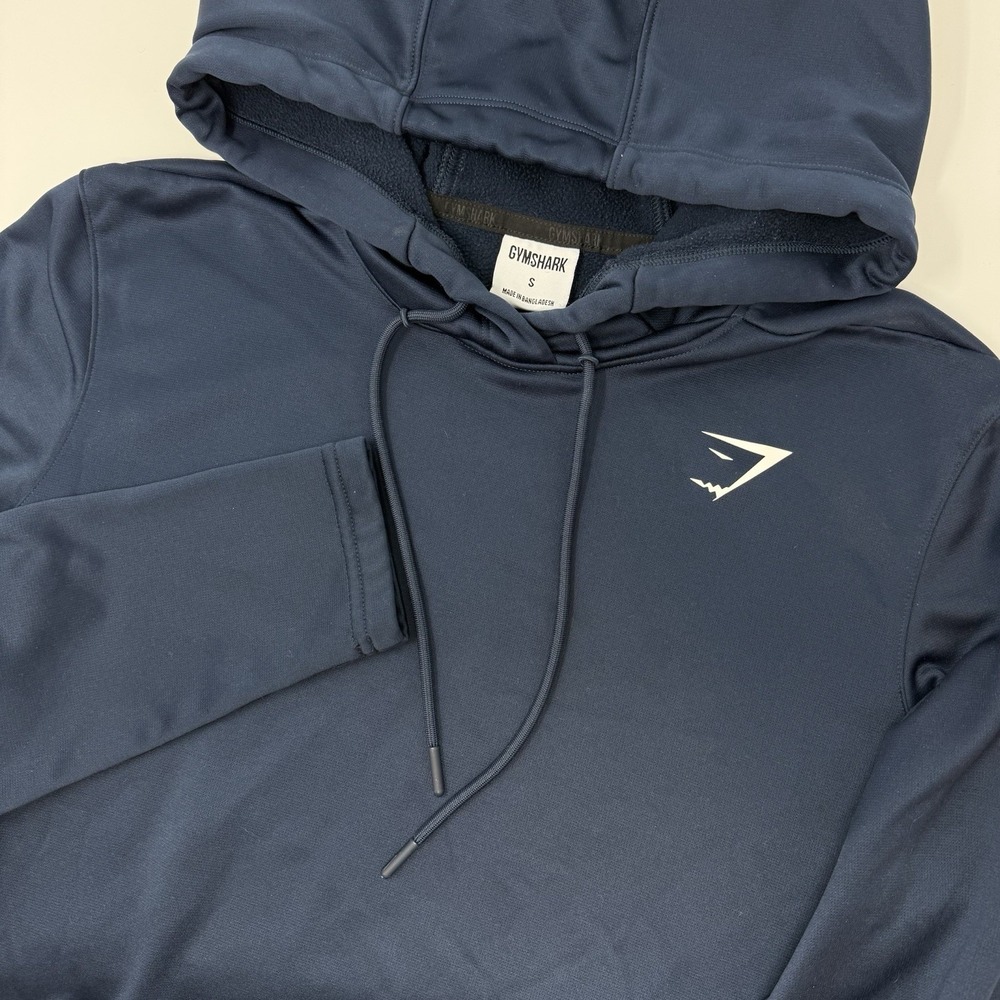 Gymshark Crest Pullover Hoodie Navy Blue‎ Men's Size Small
